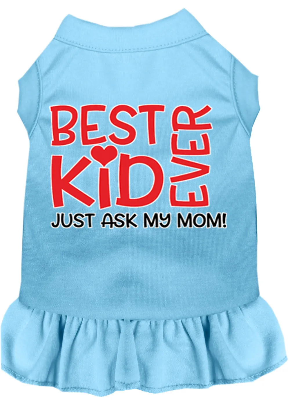 Ask My Mom Screen Print Dog Dress Baby Blue Xxl (18)