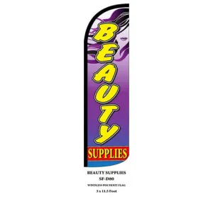 Beauty Supplies Windless Swooper Feather Flag