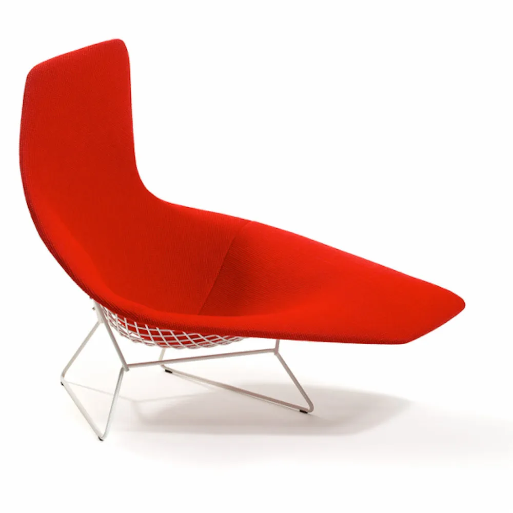 Bertoia Asymmetric Chaise, Optional Cushion