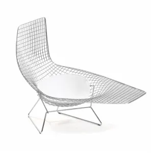 Bertoia Asymmetric Chaise, Optional Cushion