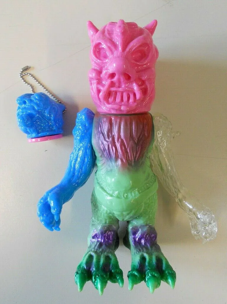 Bukimi Blasters Evil Demon Sofubi Mixed Parts Vinyl Kaiju Custom Spray Shigeo Endo Designer Toy Figure