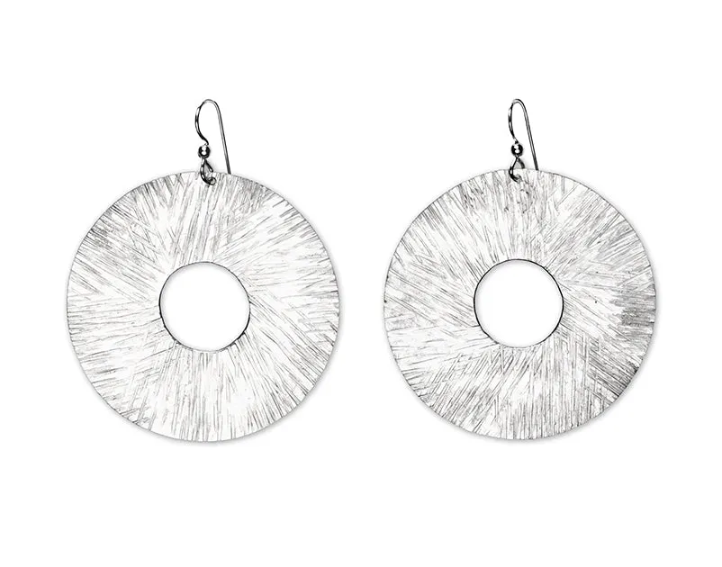 BURST LARGE Dramatic Disc Earrings explode with style from the SCULPTURAL Collection