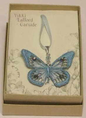 Butterfly Pendant with Swarovski Crystals.