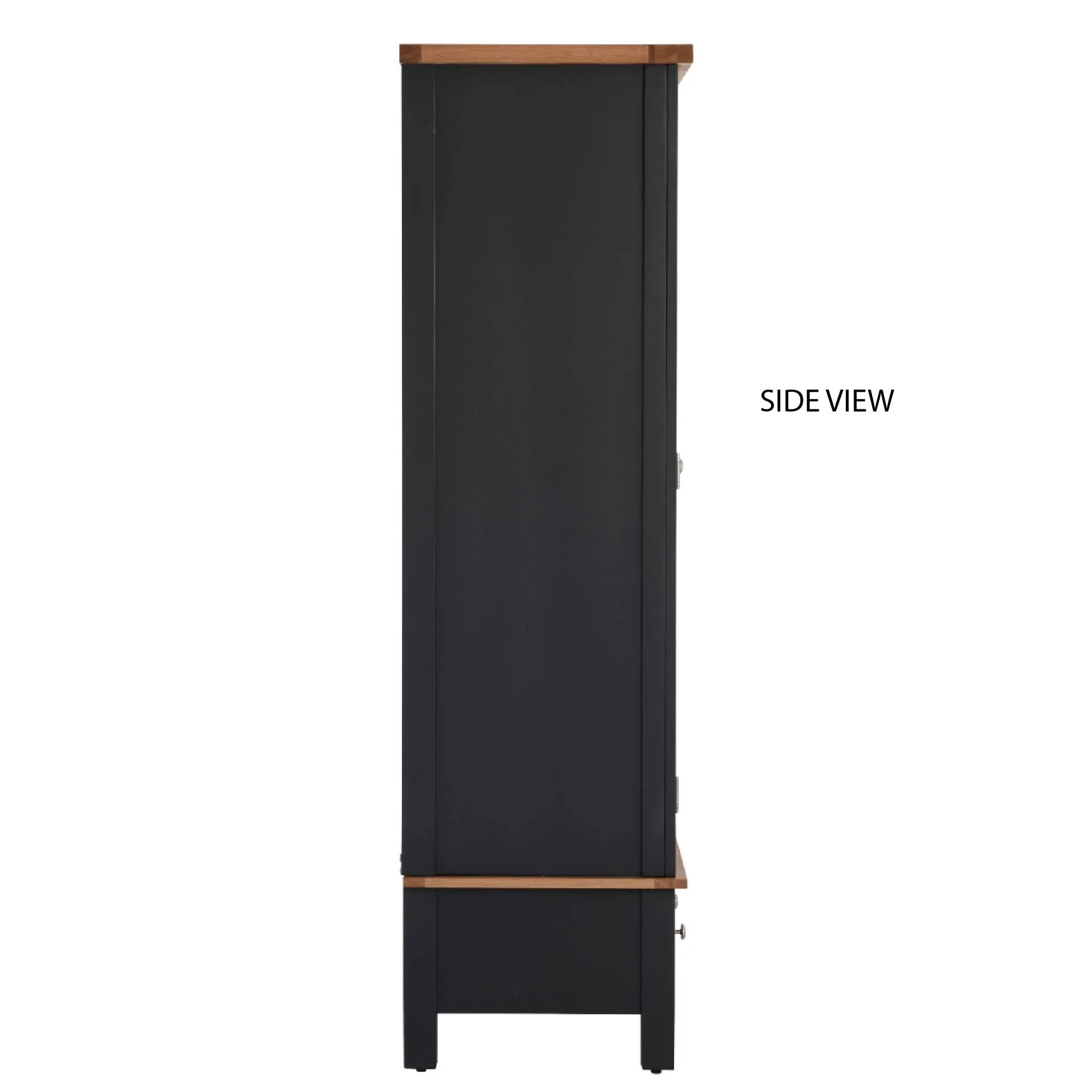 Charlestown Black Double Wardrobe