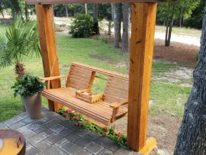 Cypress 5' Flip Console Porch Swing