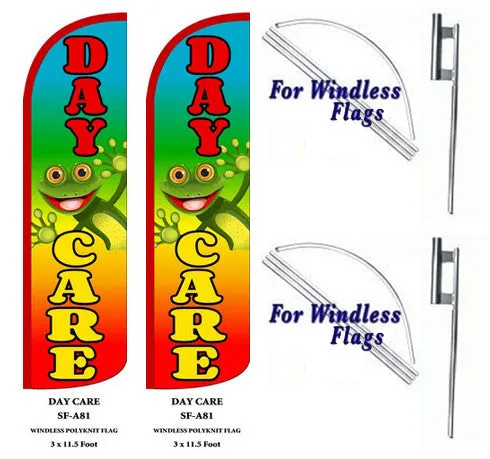 Day Care Windless Swooper Feather Flag