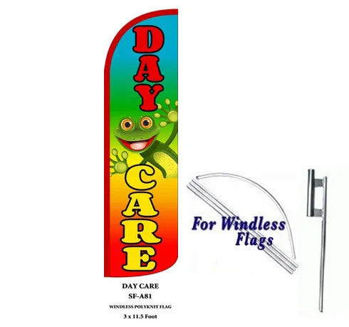 Day Care Windless Swooper Feather Flag