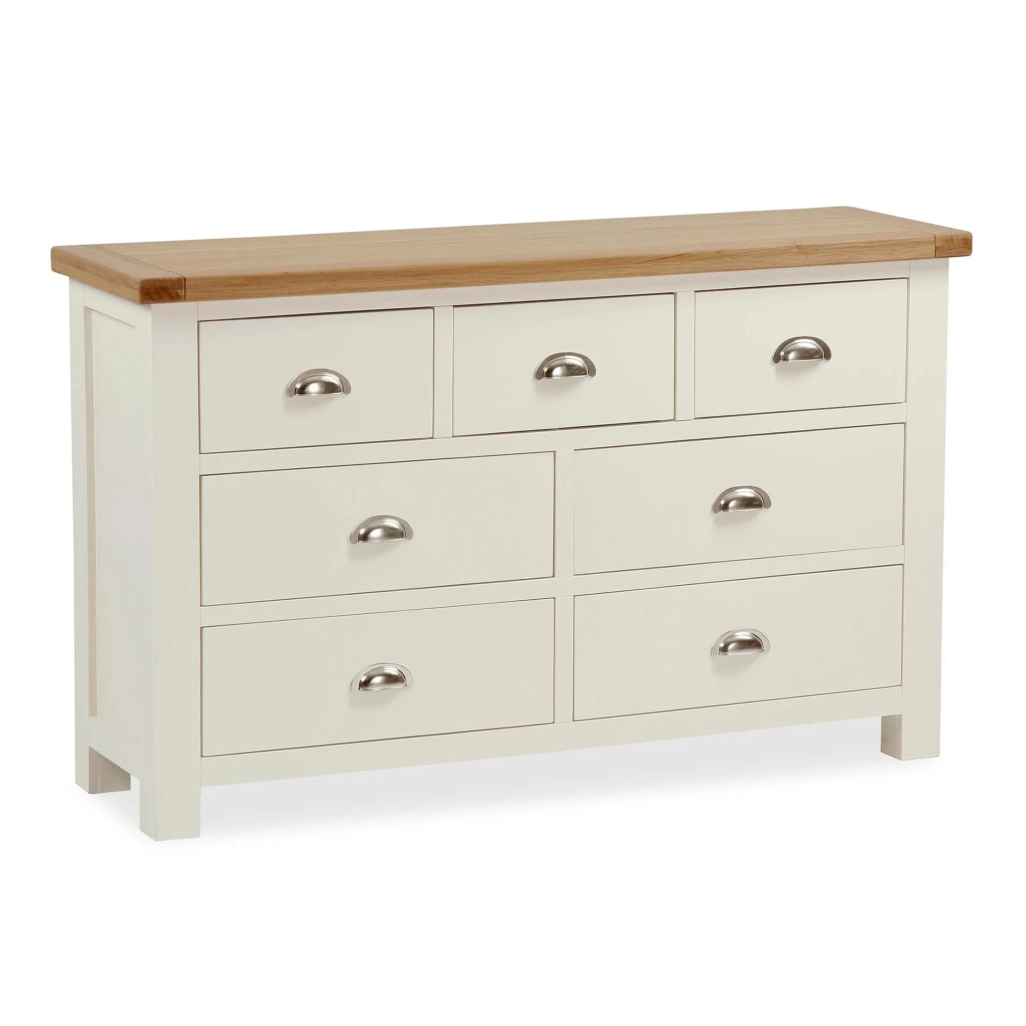 Daymer Cream 3 over 4 Drawer Chest