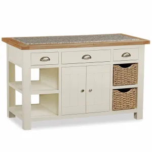 Daymer Cream Kitchen Island