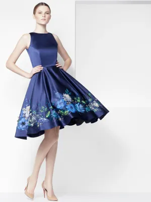 Dress With Painted Flowers