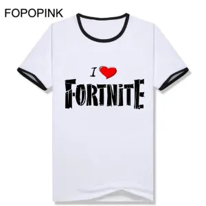 Men T Shirt I Love Fornite Tshirt