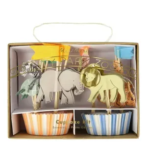 Meri Meri Safari Animals Cupcake Kit