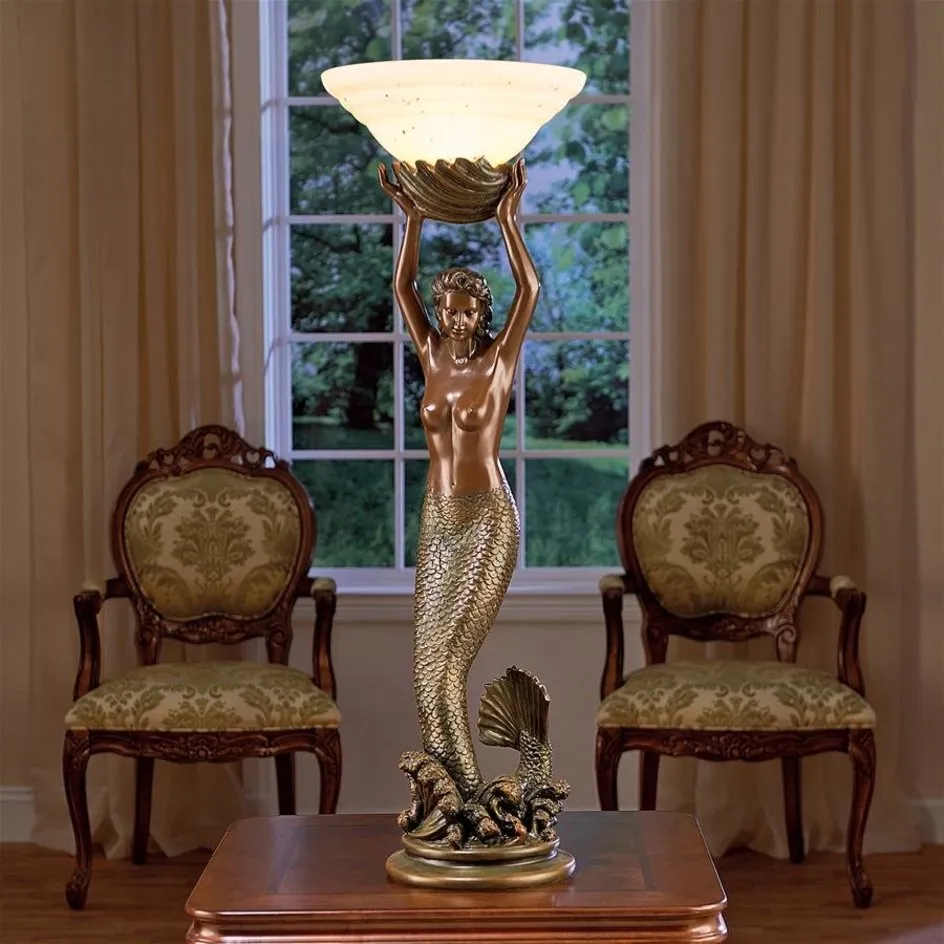 Mermaid Medium Handmade Sculptural Table Lamp