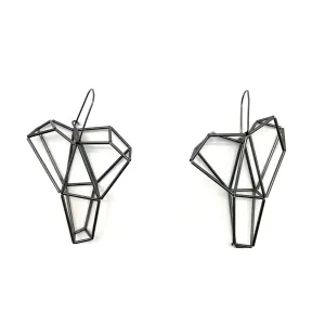 Oxidized Sculptural Earrings