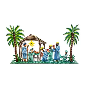 Painted Palm Tree Nativity