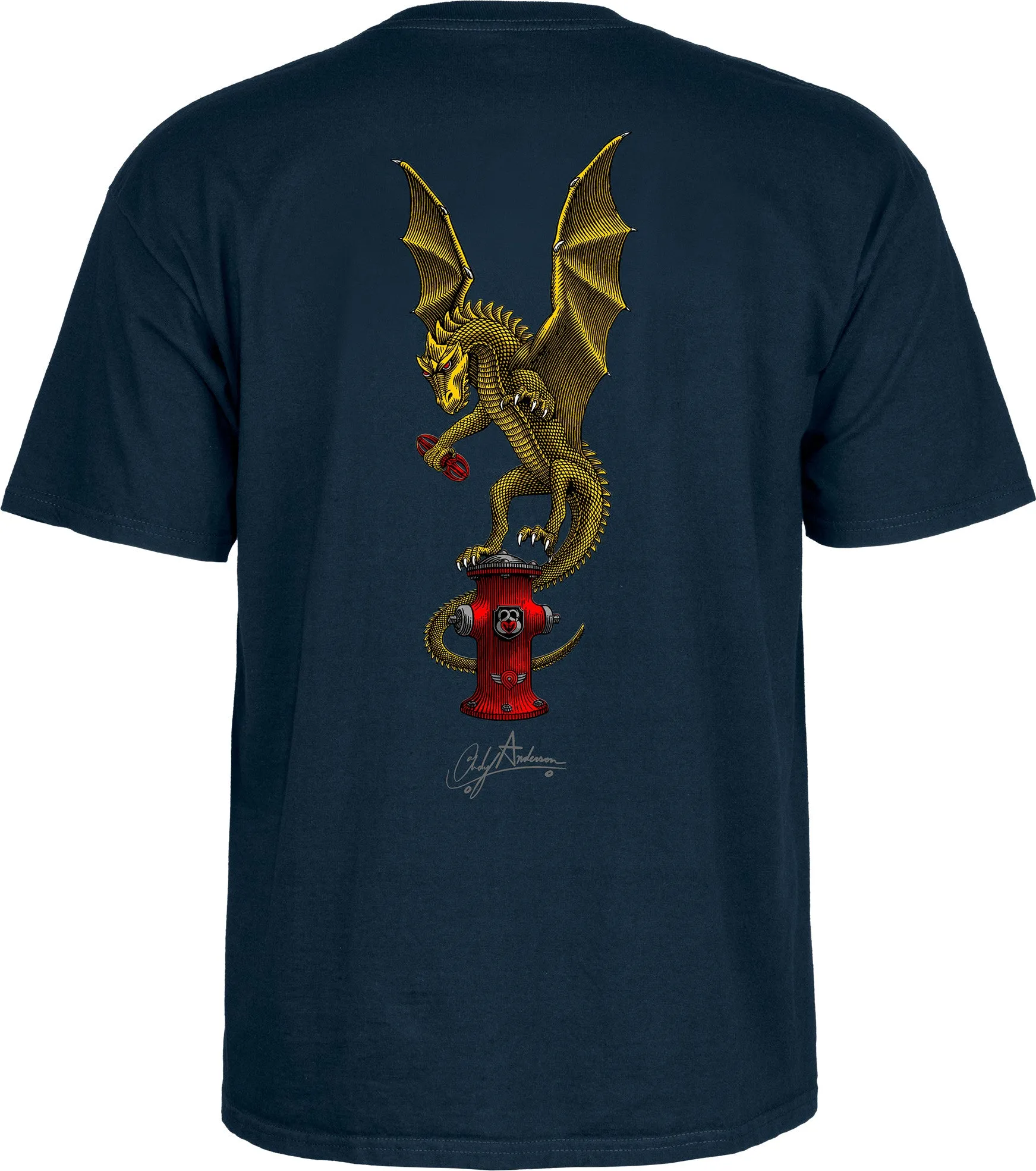 Powell Peralta Andy Anderson Vajra T-shirt - Navy