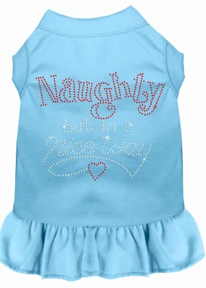 Rhinestone Naughty But In A Nice Way Dress Baby Blue Xl (16)