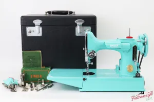 Singer Featherweight 221, AH334*** - Fully Restored in Tiffany Blue