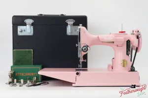 Singer Featherweight 221, AJ126*** - Fully Restored in Rosy Posy Pink