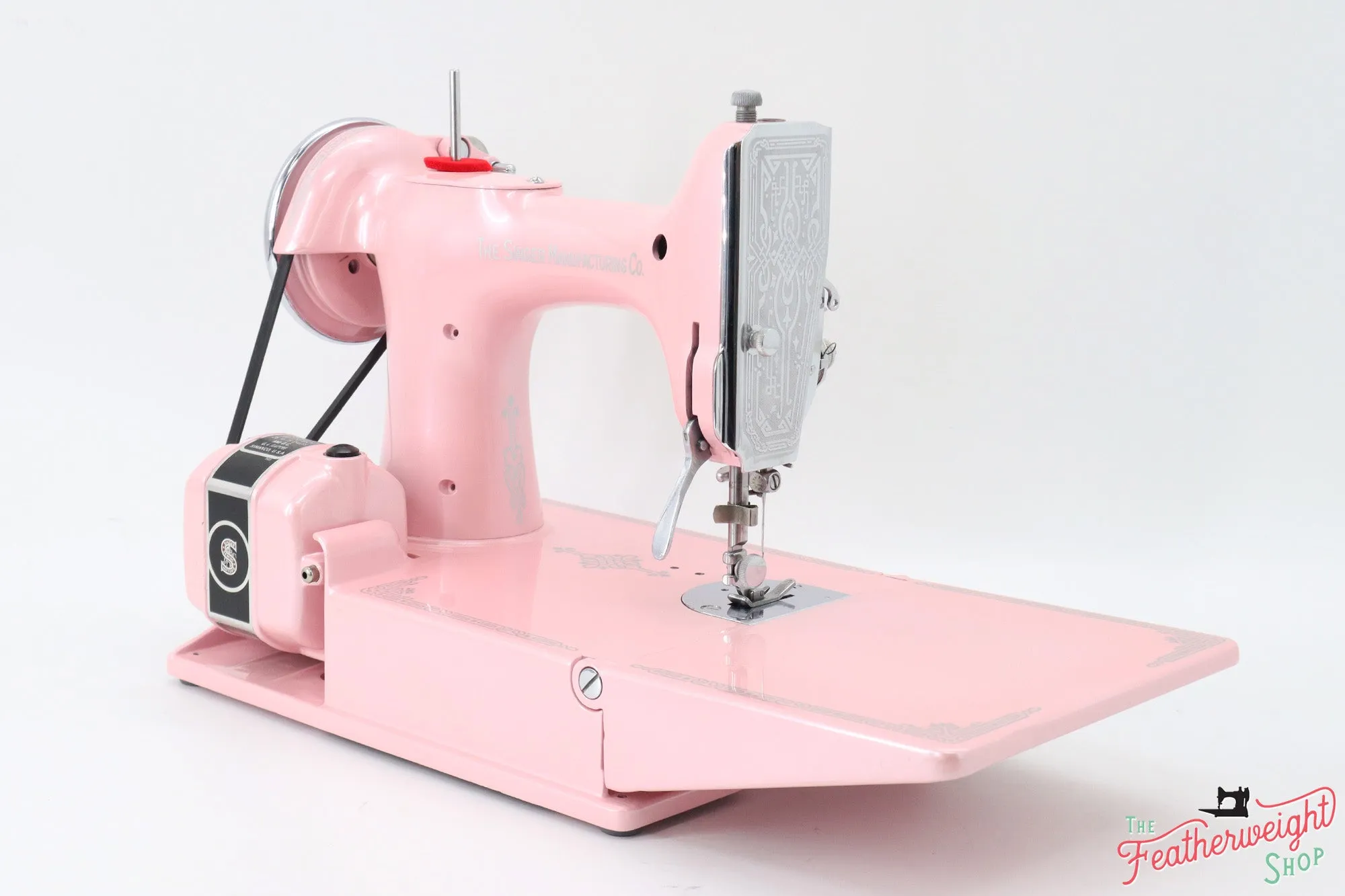 Singer Featherweight 221 Sewing Machine AE060*** - Fully Restored in Pink Frosting