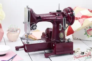 Singer Featherweight 222K - EK6294** - Fully Restored in Friesen Peony