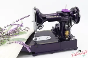 Singer Featherweight 222K Sewing Machine EJ26916* - Fully Restored in Black Iris