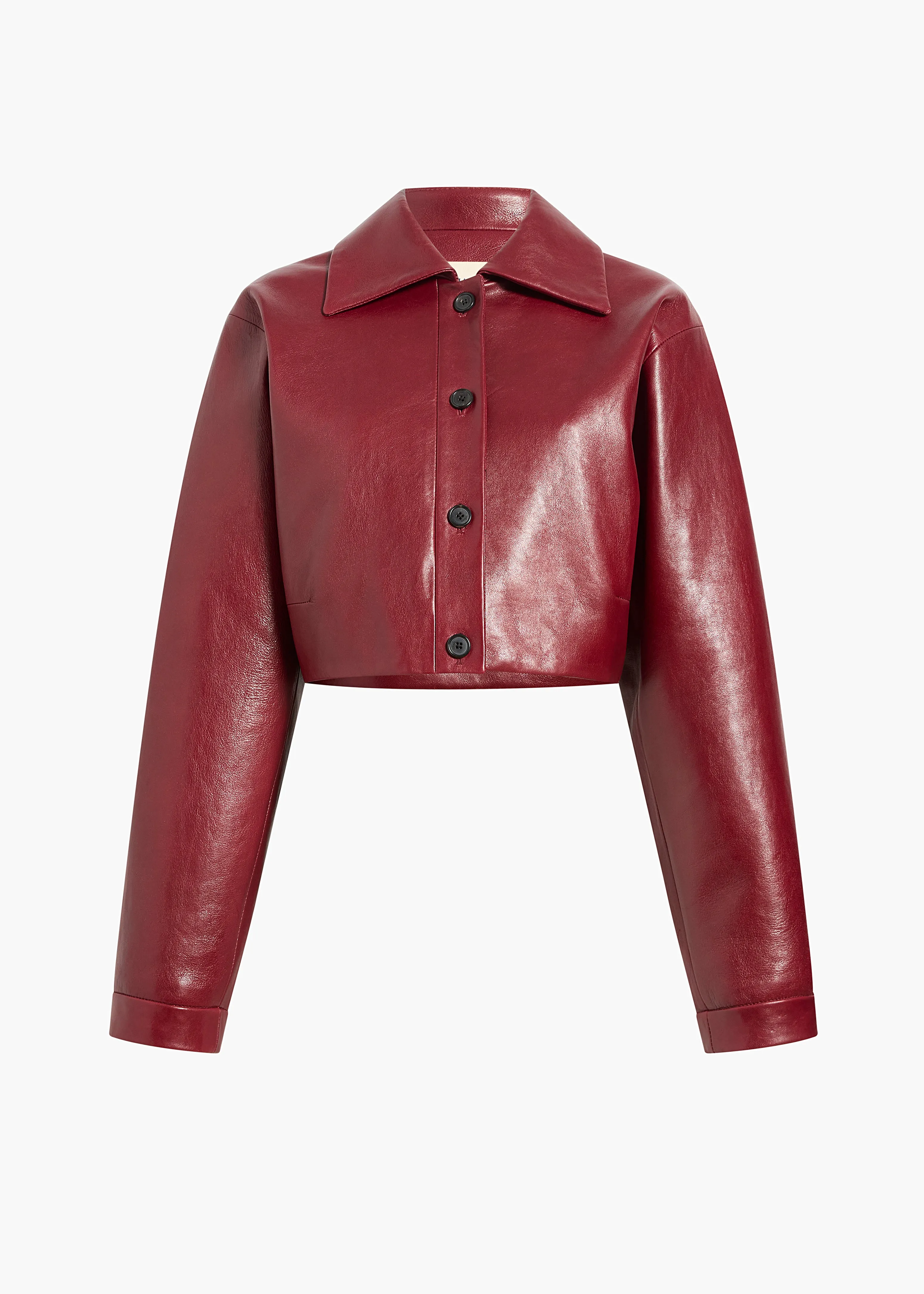 Sue Jacket in Oxblood Leather