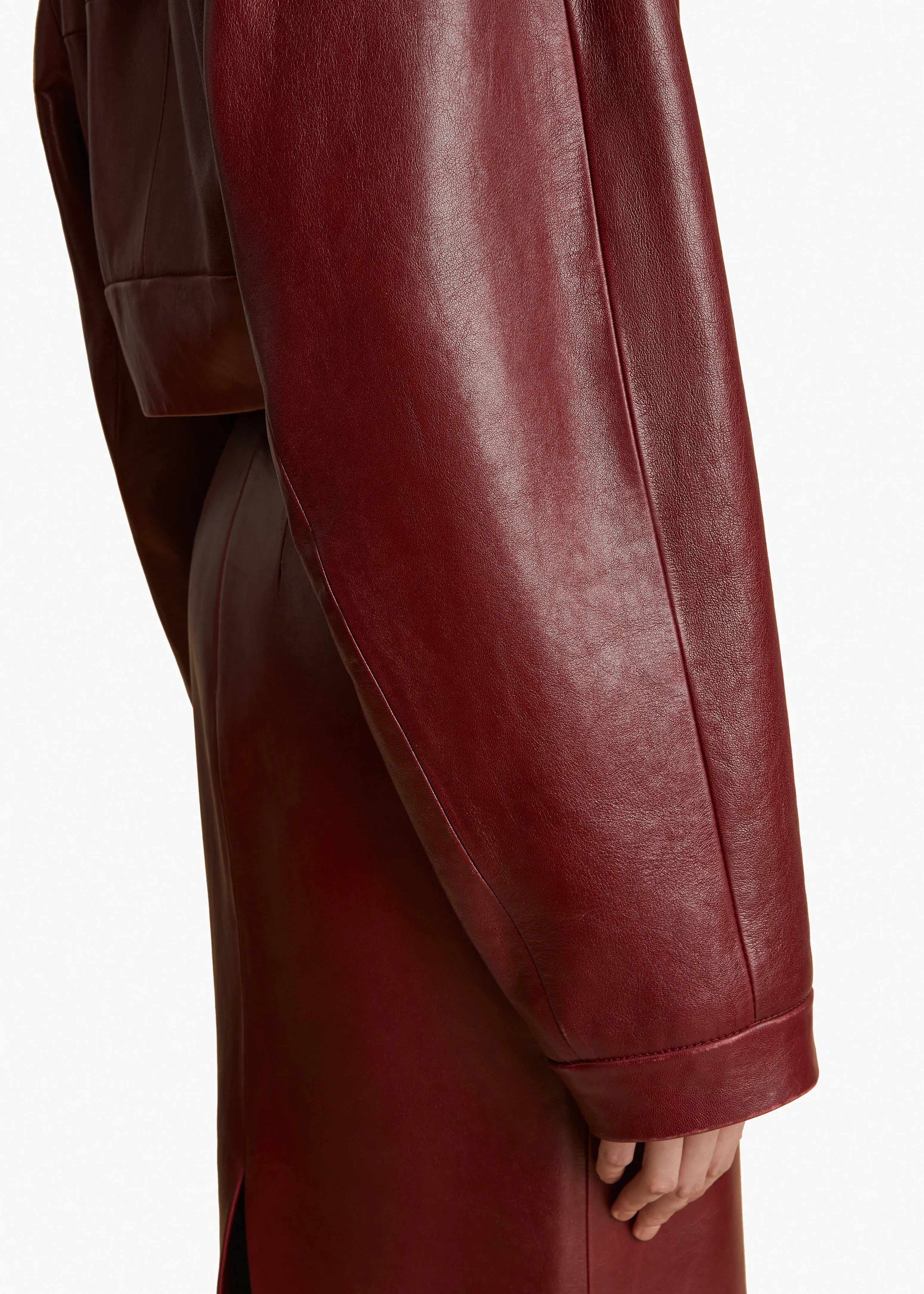 Sue Jacket in Oxblood Leather